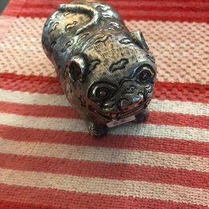 Chinese Foo Dog pure silver